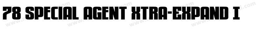 78 Special Agent Xtra-Expand Ital字体转换